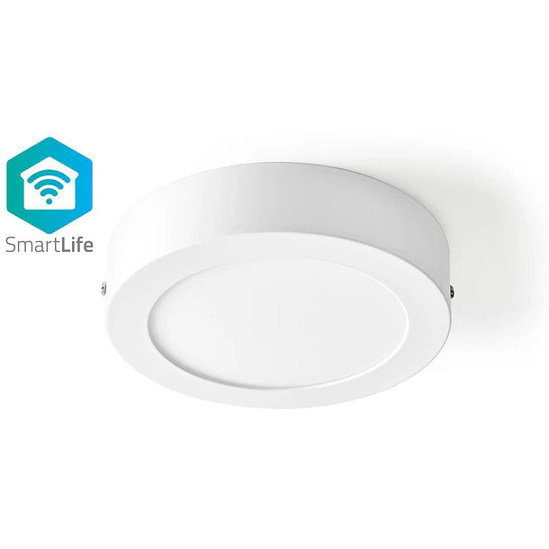 Painel LED Superficie Redondo Inteligente Wi-Fi SmartLife LED 12W 3000~6000K 800Lm (Ø 17cm) - NEDIS 1