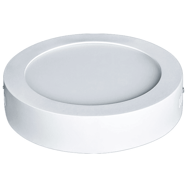 Painel de LED Superficie Redondo (Ø 12cm) 6W 4000K 