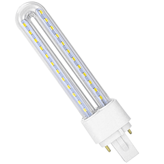Lâmpada LED PLC G24 2U 220V 15W 3000K 1500Lm
