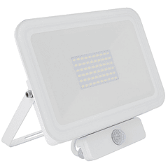 Projector LED IP65 220V Branco Q. 3000K 30W 3000Lm c/ Sensor (Branco)