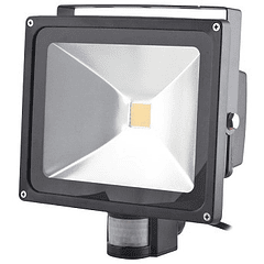 Projector LED IP65 220V Branco Q. 3000K 30W 3000Lm c/ Sensor (Branco)