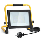 Projector LED t/ Obras 220VAC Branco F. 6000K 100W 8800Lm 1