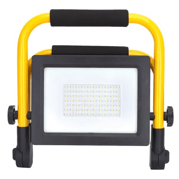 Projector LED t/ Obras 220VAC Branco F. 6000K 50W 4500Lm 3