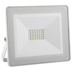 Projector LED Slim IP65 220VAC Branco Q. 3000K 20W 1400Lm (Branco)