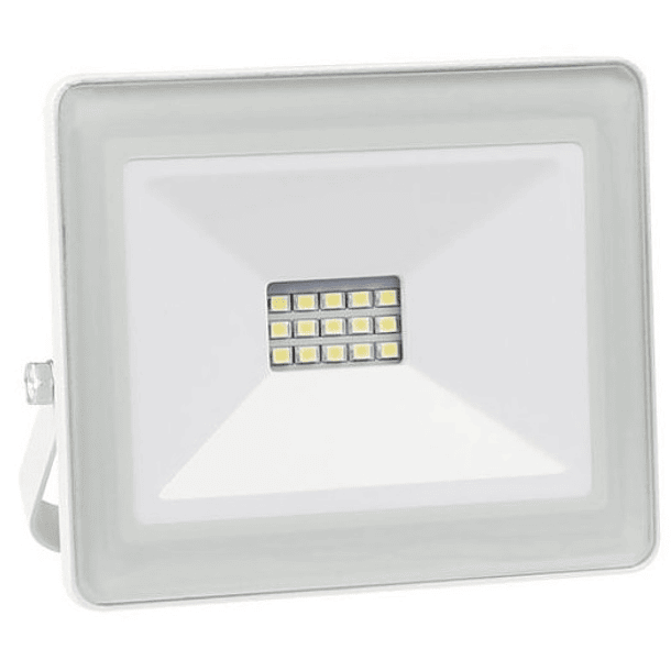 Projector LED Slim IP65 220VAC Branco Q. 3000K 10W 700Lm (Branco) 