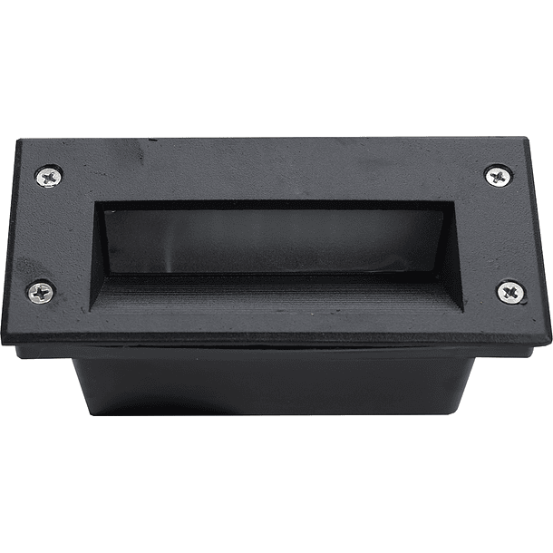 Projector Encastrar Muro LED 3W Branco F. 6000K 300Lm (IP65) - Aro Alumínio 1