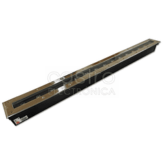 Barra Projectora LED Encastrar Muro/Chão 220V 15W Branco F. 6000K IP65 (1000 x 90 mm)