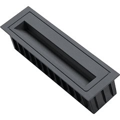 Projector Encastrar Muro LED 6W Branco 4000K 650Lm (IP65) - Aro Cinza