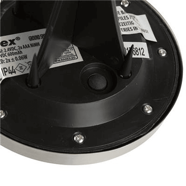 Projetor de Chão LED Solar Exterior de Estaca c/ Sensor Crepuscular IP44 - RANEX 5000.389 2