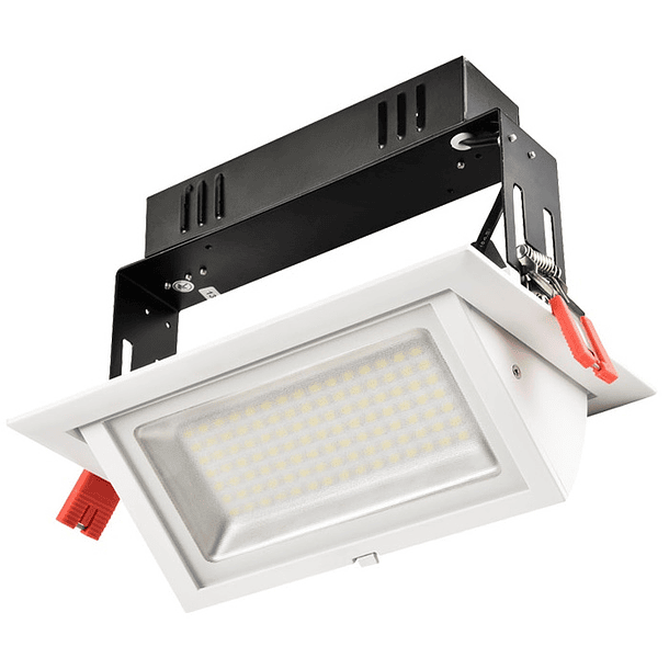 Projector LED Rectangular p/ Encastrar (Tecto/Muro) 220V 30W Branco Q. 3000K 1