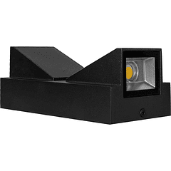 Projector Muro/Parede LED 6W Branco 4000K 480Lm IP65 (Preto)