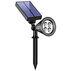 Projetor LED Solar t/ Estaca 3W 4200K 250Lm Alezu (IP67) - GSC 1