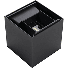 Projector Muro LED Direccionável 6W Branco F. 6000K 650Lm (IP65) - Preto