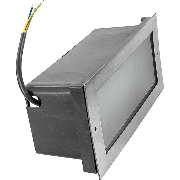 Projector Retangular Inox 10W Branco F. 6000K 800Lm IP65 p/ Encastrar Pavimento/Muros 2