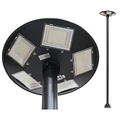Candeeiro LED Solar Exterior de Rua 200W Branco F. 6000K 12000Lm c/ Sensor de Movimento