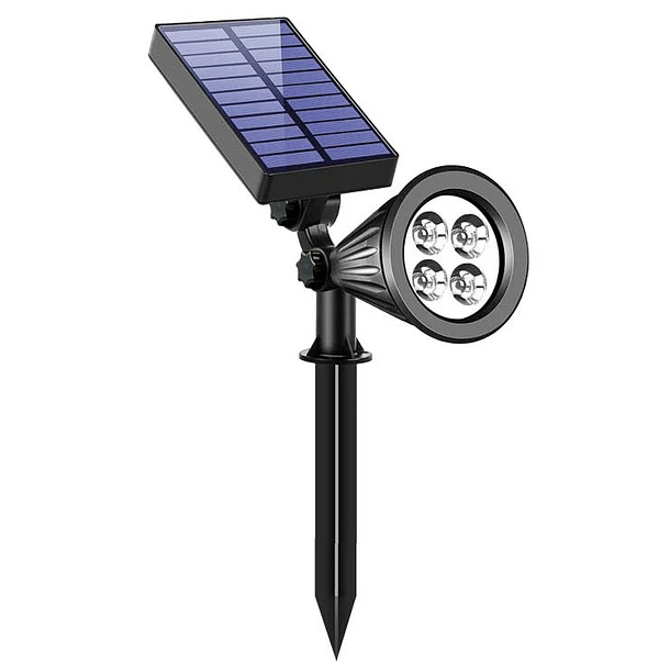 Projetor LED Solar t/ Estaca 3W 6500K 250Lm Alezu (IP67) - GSC 1
