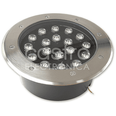 Projector LED p/ Encastrar IP65 220V AC 18W Branco F. 6000K 1800Lm