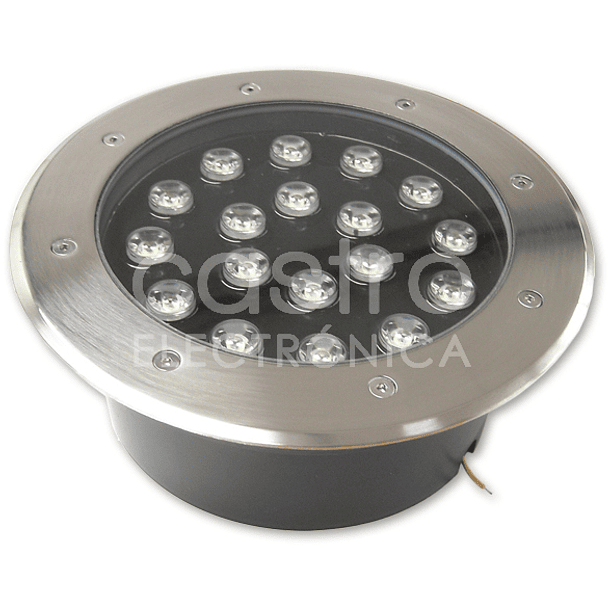 Projector LED p/ Encastrar IP65 220V AC 18W Branco F. 6000K 1800Lm 1