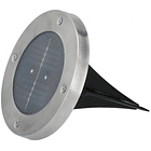 Projetor Encastar de Chão LED Solar Exterior (Ø 12cm) - GRUNDIG 1