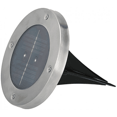 Projetor Encastar de Chão LED Solar Exterior (Ø 12cm) - GRUNDIG