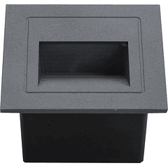 Projector Encastrar Muro LED 3W Branco 4000K 300Lm (IP65) - Aro Cinza