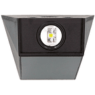 Aplique LED Solar Jankia 2x 2W Branco F. 6500K 1500mAh c/ Sensor PIR + Crepuscular (Preto) - GSC 4