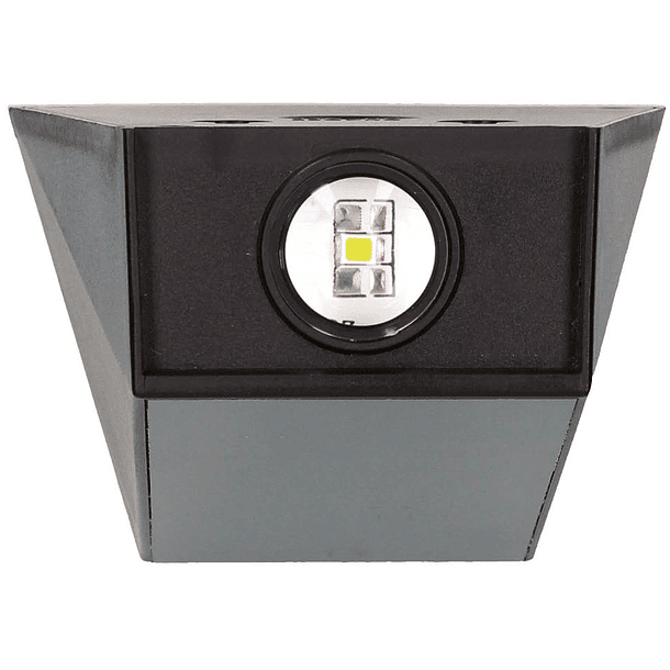 Aplique LED Solar Jankia 2x 2W Branco F. 6500K 1500mAh c/ Sensor PIR + Crepuscular (Preto) - GSC 4