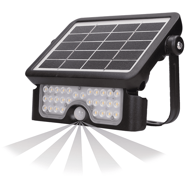 Kit Projector LED 4000K 500Lm IP65 c/ Painel Solar e Sensor Movimento PIR - ADVITI 1