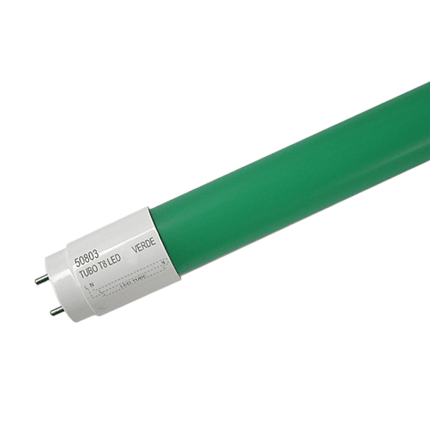 Tubo de LEDs T8 1,20 mts 20W 1850Lm (Verde) 