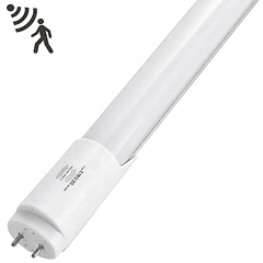 Tubo de LEDs T8 Opalino 1,20 mts 220V 6000K 18W 2000Lm c/ Sensor Radar