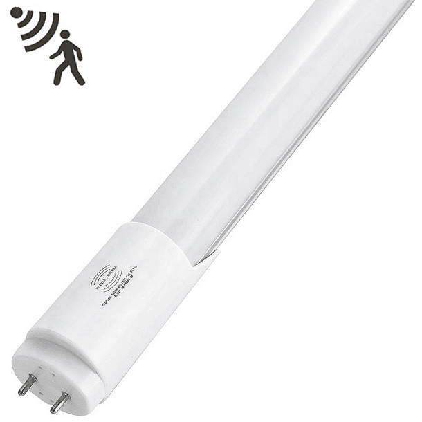 Tubo de LEDs T8 Opalino 1,20 mts 220V 6000K 18W 2000Lm c/ Sensor Radar 
