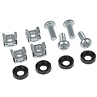 Jogo de 4 Parafusos de Montagem p/ Equipamentos para Armários Bastidores 1