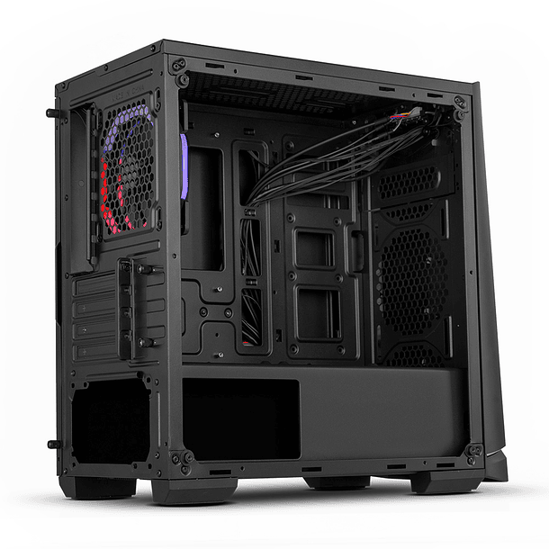 Caixa de PC Micro-ATX Infinity Alpha RGB c/ Janelas (Preto) - NOX 3