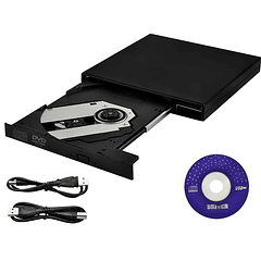 Drive CD/DVD Portátil Externo USB c/ Gravador CD´s