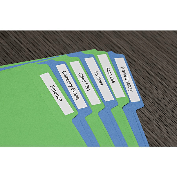 Fita Gravação Preto Sobre Branco (7 mts/0,6cm) - DYMO 3