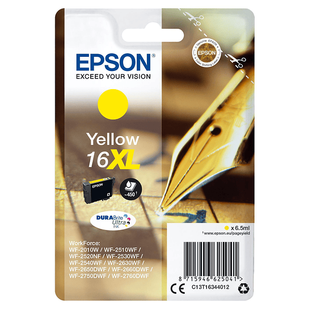 Tinteiro 16XL WF-20xx/WF-25xx (Amarelo) - EPSON 1