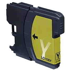 Tinteiro Compativel Brother LC980Y / 1100Y Amarelo