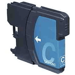 Tinteiro Compativel Brother LC980C / 1100C Azul