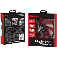 Ventilador Hydrion LED 120mm (Vermelho) - GENESIS