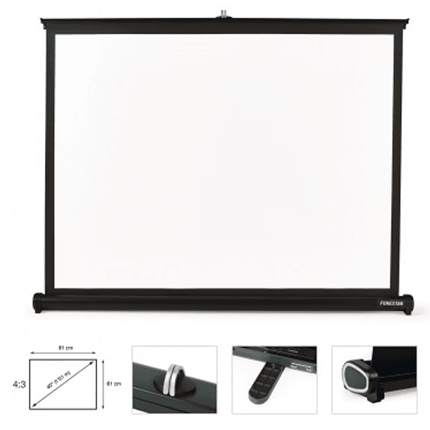 Tela Portátil Manual 4:3 40´´ - FONESTAR 1