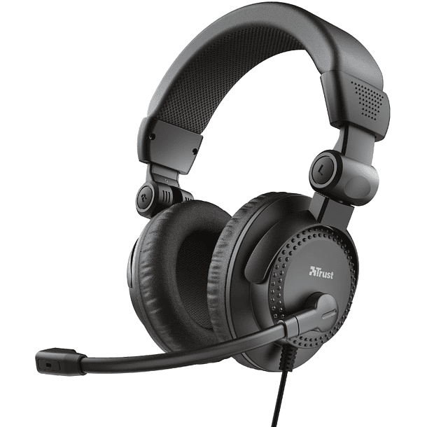 Ascultadores Headset Como c/ Microfone (Preto) - TRUST 1