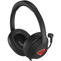 Ascultadores Headset Gaming Radon 800 c/ Microfone (Preto/Vermelho) - GENESIS