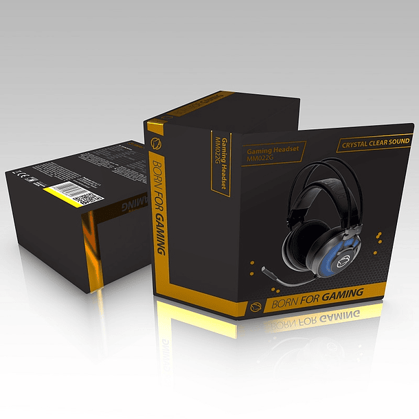 Auscultadores Gaming c/ Microfone USB/Jack - MANTA 2