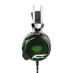 Auscultadores Headset GAMING 7.1 Surround c/ Vibração (Preto/Verde) - ESPERANZA