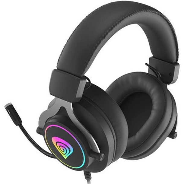 Ascultadores Headset Gaming Neon 750 RGB c/ Microfone (Preto) - GENESIS 3
