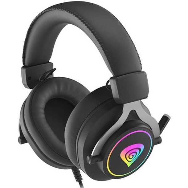 Ascultadores Headset Gaming Neon 750 RGB c/ Microfone (Preto) - GENESIS 4