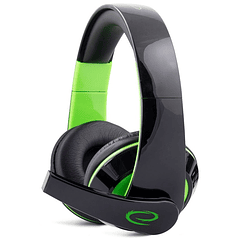 Auscultadores Headset GAMING c/ Microfone (Verde) - ESPERANZA