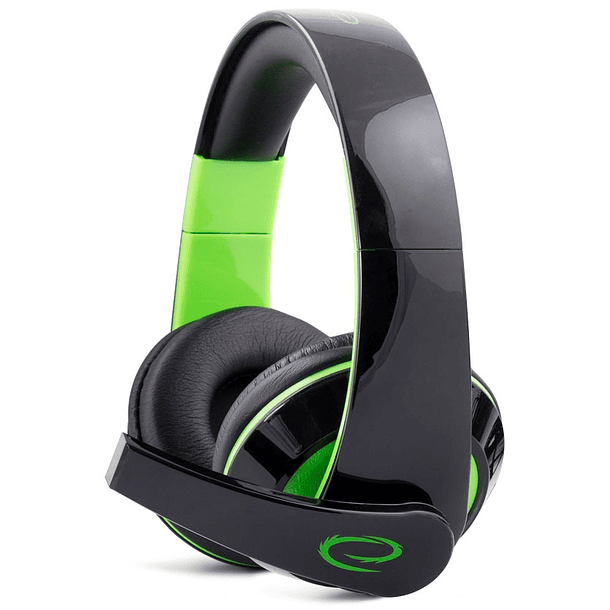 Auscultadores Headset GAMING c/ Microfone (Verde) - ESPER...