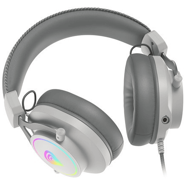 Auscultadores Headset Gaming Neon 750 RGB c/ Microfone (Branco) - GENESIS 2