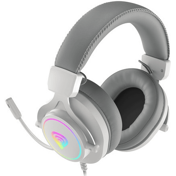 Auscultadores Headset Gaming Neon 750 RGB c/ Microfone (Branco) - GENESIS 3